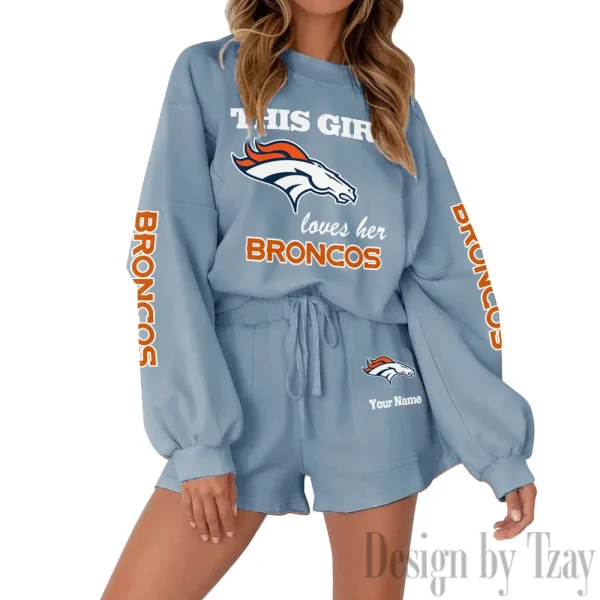 Denver Broncos Fashionable Casual Women's Sweatsuit New 2025 SPTW2POSS042 - Image 7