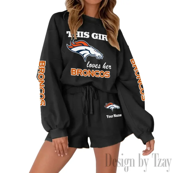 Denver Broncos Fashionable Casual Women's Sweatsuit New 2025 SPTW2POSS042 - Image 8