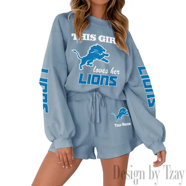 Detroit Lions Fashionable Casual Women's Sweatsuit New 2025 SPTW2POSS043 - Image 7