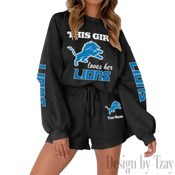 Detroit Lions Fashionable Casual Women's Sweatsuit New 2025 SPTW2POSS043 - Image 8