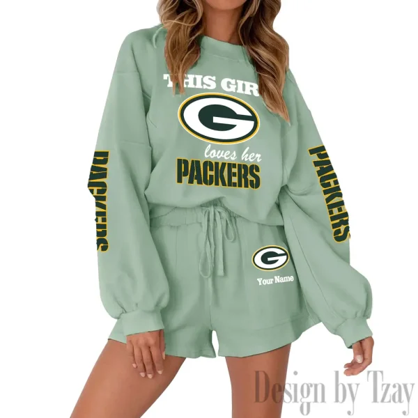 Green Bay Packers Fashionable Casual Women's Sweatsuit New 2025 SPTW2POSS044 - Image 4