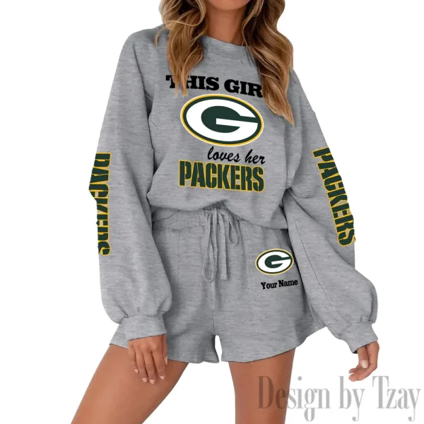 Green Bay Packers Fashionable Casual Women's Sweatsuit New 2025 SPTW2POSS044 - Image 5