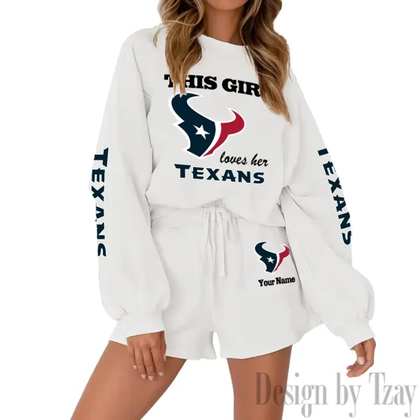 Houston Texans Fashionable Casual Women's Sweatsuit New 2025 SPTW2POSS045 - Image 4