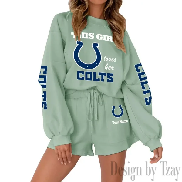 Indianapolis Colts Fashionable Casual Women's Sweatsuit New 2025 SPTW2POSS046 - Image 4