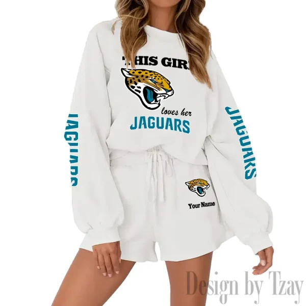 Jacksonville Jaguars Fashionable Casual Women's Sweatsuit New 2025 SPTW2POSS047