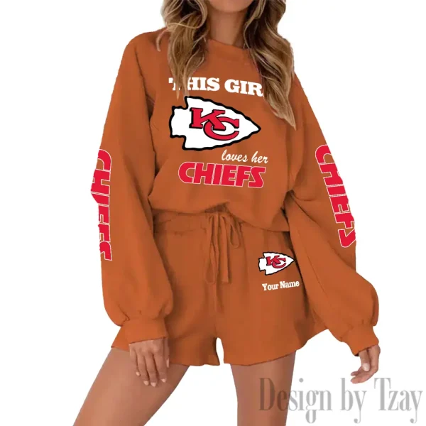 Kansas City Chiefs Fashionable Casual Women's Sweatsuit New 2025 SPTW2POSS048 - Image 3