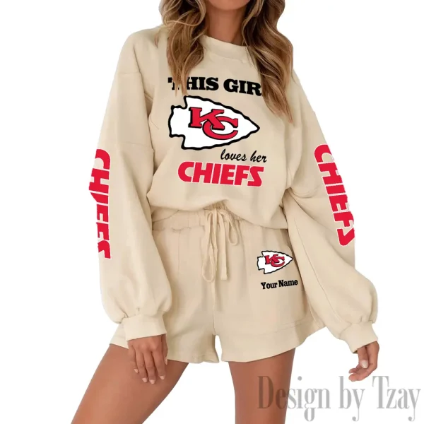 Kansas City Chiefs Fashionable Casual Women's Sweatsuit New 2025 SPTW2POSS048 - Image 4