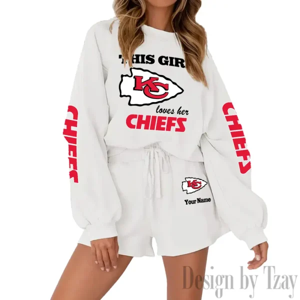 Kansas City Chiefs Fashionable Casual Women's Sweatsuit New 2025 SPTW2POSS048 - Image 5