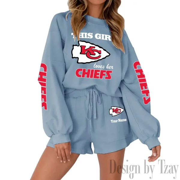 Kansas City Chiefs Fashionable Casual Women's Sweatsuit New 2025 SPTW2POSS048 - Image 7