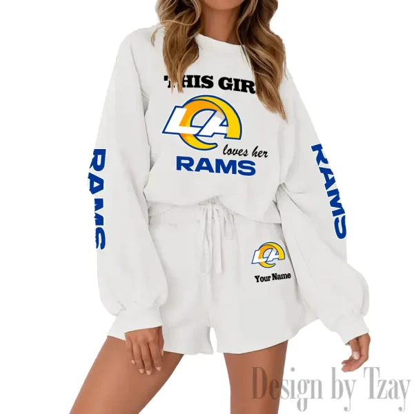 Los Angeles Rams Fashionable Casual Women's Sweatsuit New 2025 SPTW2POSS051