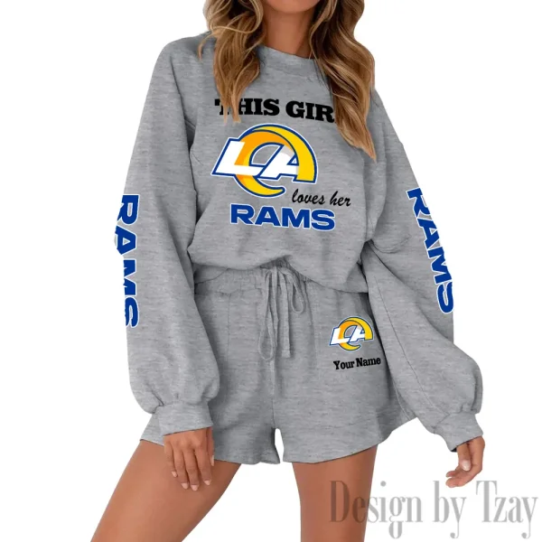 Los Angeles Rams Fashionable Casual Women's Sweatsuit New 2025 SPTW2POSS051 - Image 6