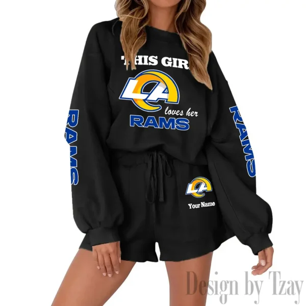 Los Angeles Rams Fashionable Casual Women's Sweatsuit New 2025 SPTW2POSS051 - Image 8