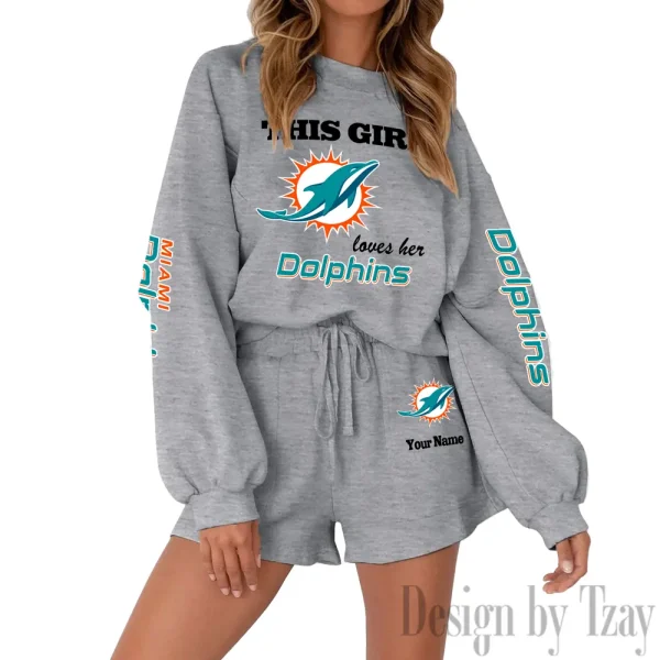 Miami Dolphins Fashionable Casual Women's Sweatsuit New 2025 SPTW2POSS052 - Image 4