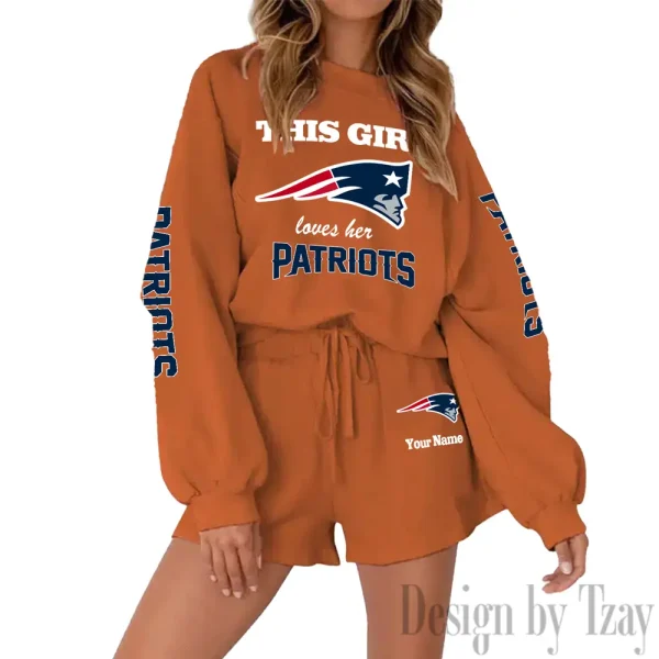 New England Patriots Fashionable Casual Women's Sweatsuit New 2025 SPTW2POSS054