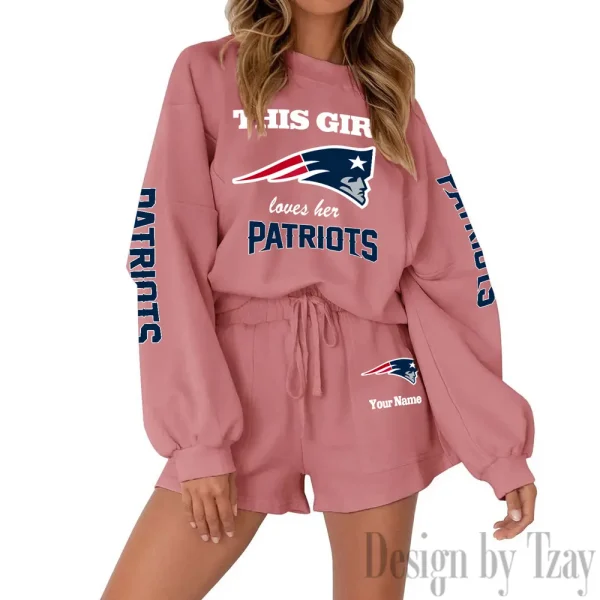 New England Patriots Fashionable Casual Women's Sweatsuit New 2025 SPTW2POSS054 - Image 2