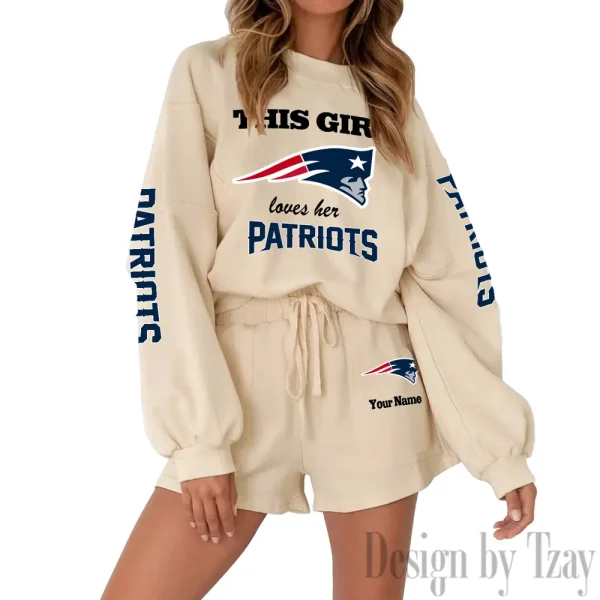 New England Patriots Fashionable Casual Women's Sweatsuit New 2025 SPTW2POSS054 - Image 3