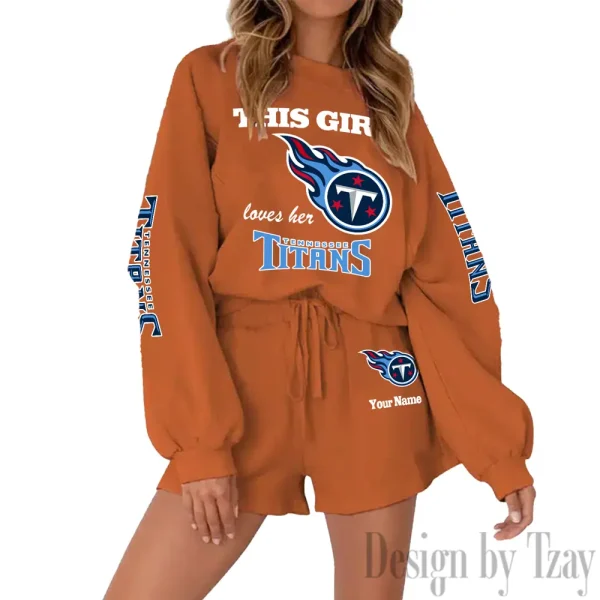 Tennessee Titans Fashionable Casual Women's Sweatsuit New 2025 SPTW2POSS055 - Image 4