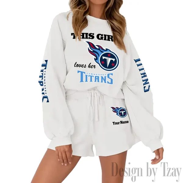 Tennessee Titans Fashionable Casual Women's Sweatsuit New 2025 SPTW2POSS055 - Image 7