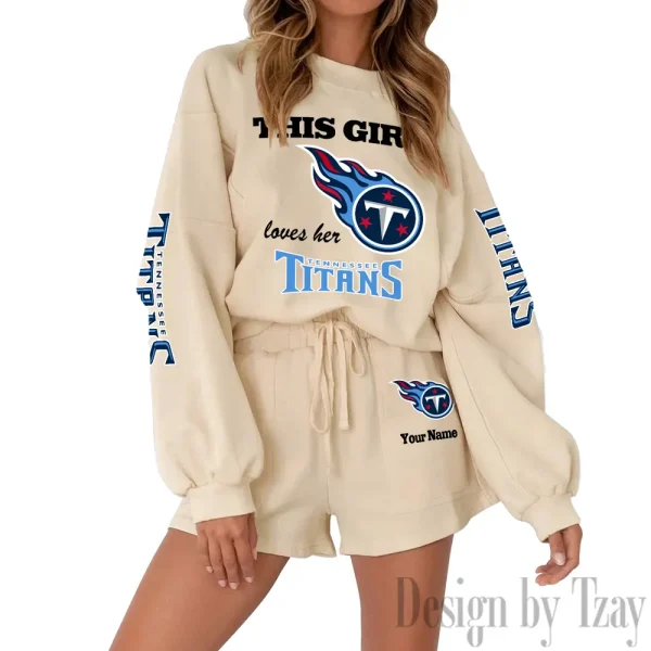 Tennessee Titans Fashionable Casual Women's Sweatsuit New 2025 SPTW2POSS055 - Image 8