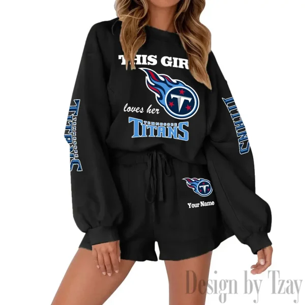 Tennessee Titans Fashionable Casual Women's Sweatsuit New 2025 SPTW2POSS055