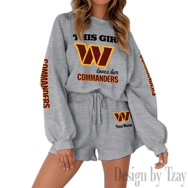 Washington Commanders Fashionable Casual Women's Sweatsuit New 2025 SPTW2POSS056 - Image 4