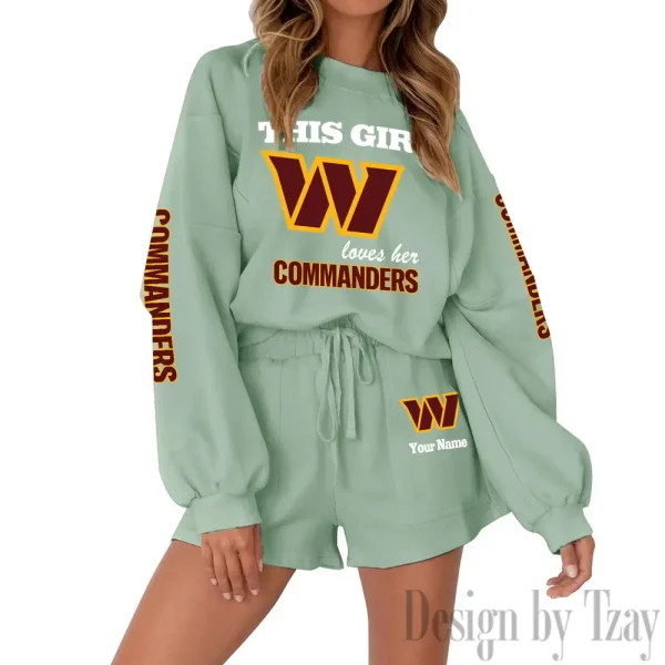 Washington Commanders Fashionable Casual Women's Sweatsuit New 2025 SPTW2POSS056 - Image 5