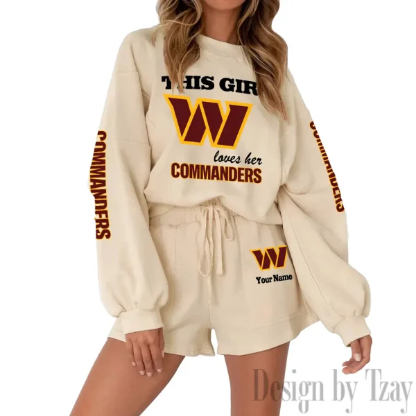 Washington Commanders Fashionable Casual Women's Sweatsuit New 2025 SPTW2POSS056 - Image 6