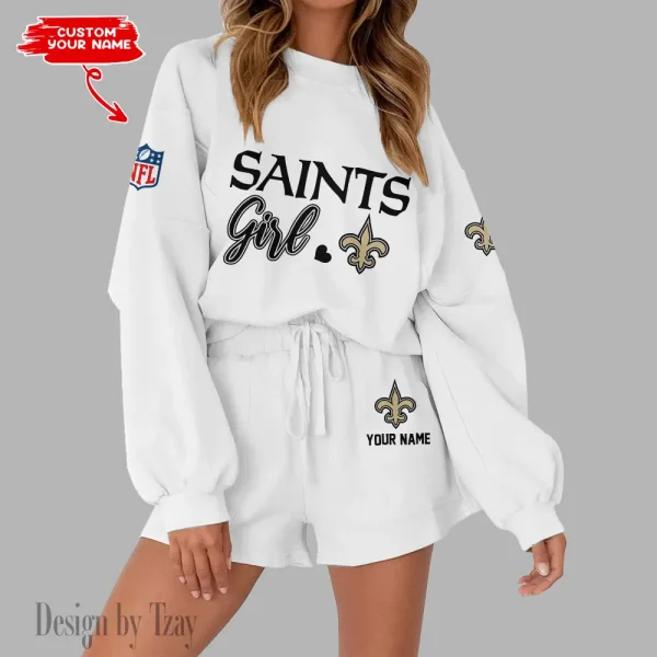 New Orleans Saints Fashionable Casual Women's Sweatsuit New 2025 SPTW2POSS087 - Image 4