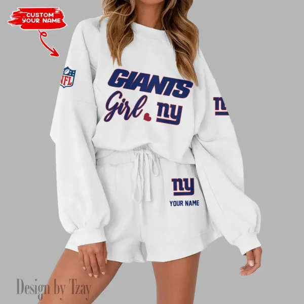 New York Giants Fashionable Casual Women's Sweatsuit New 2025 SPTW2POSS088