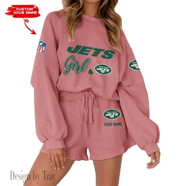 New York Jets Fashionable Casual Women's Sweatsuit New 2025 SPTW2POSS089 - Image 3