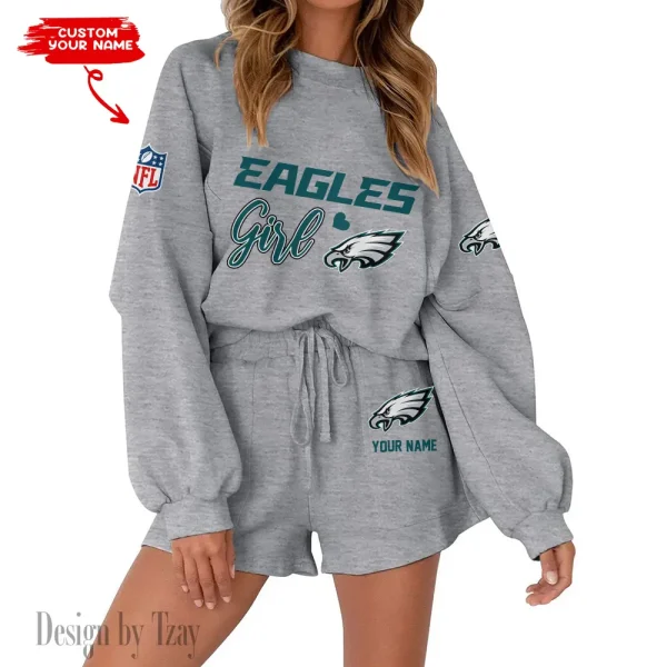 Philadelphia Eagles Fashionable Casual Women's Sweatsuit New 2025 SPTW2POSS090 - Image 3