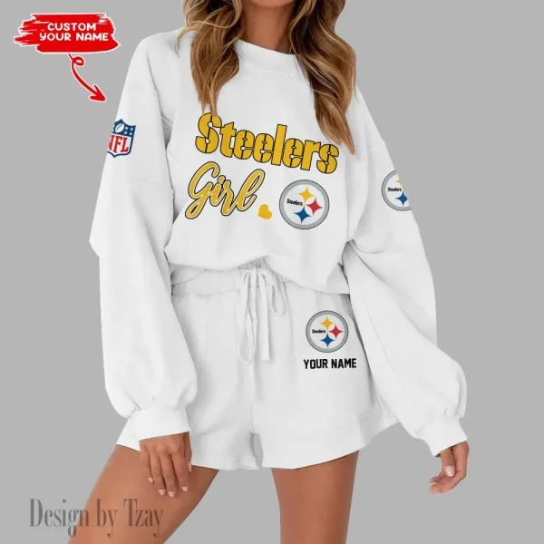 Pittsburgh Steelers Fashionable Casual Women's Sweatsuit New 2025 SPTW2POSS091