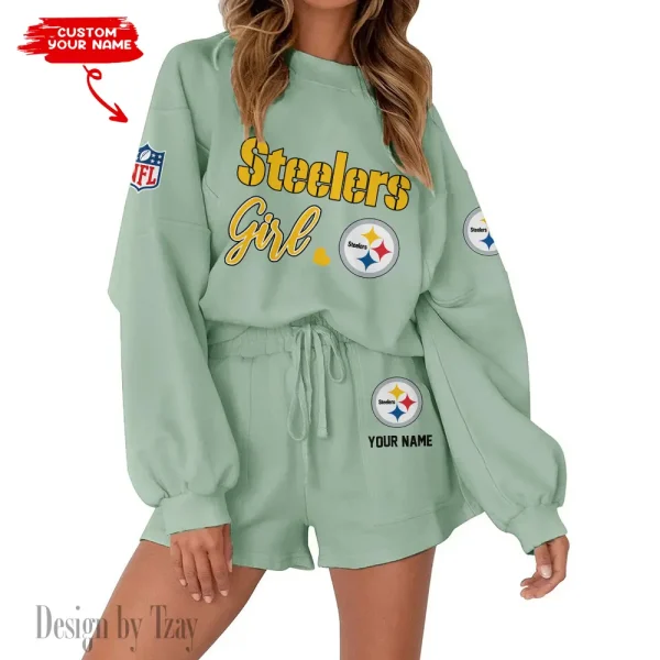 Pittsburgh Steelers Fashionable Casual Women's Sweatsuit New 2025 SPTW2POSS091 - Image 2