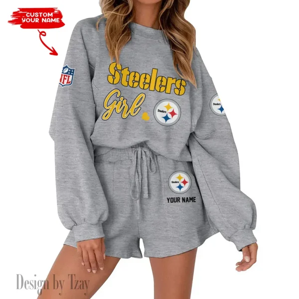 Pittsburgh Steelers Fashionable Casual Women's Sweatsuit New 2025 SPTW2POSS091 - Image 3