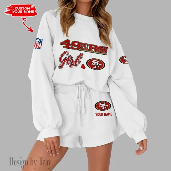 San Francisco 49ers Fashionable Casual Women's Sweatsuit New 2025 SPTW2POSS092