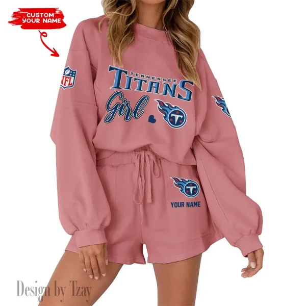 Tennessee Titans Fashionable Casual Women's Sweatsuit New 2025 SPTW2POSS095 - Image 4
