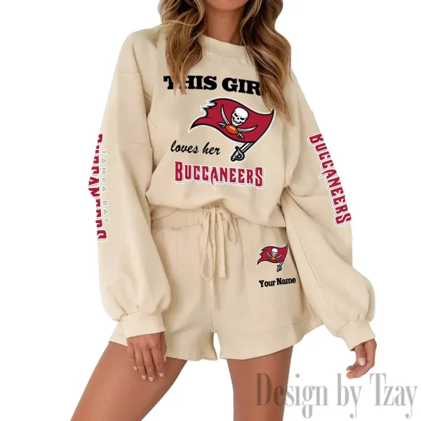 Tampa Bay Buccaneers Fashionable Casual Women's Sweatsuit New 2025 SPTW2POSS058