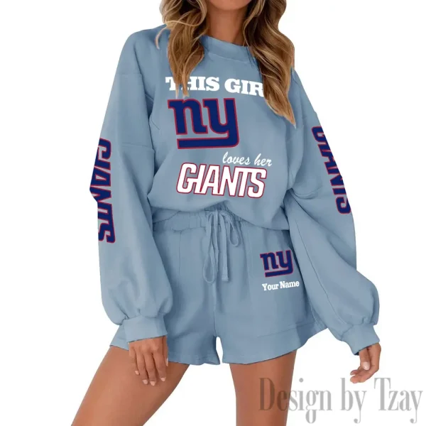 New York Giants Fashionable Casual Women's Sweatsuit New 2025 SPTW2POSS059 - Image 7