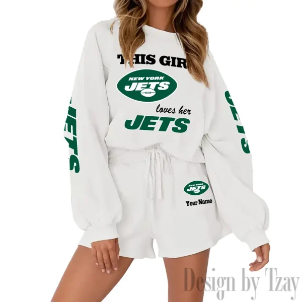 New York Jets Fashionable Casual Women's Sweatsuit New 2025 SPTW2POSS060 - Image 3