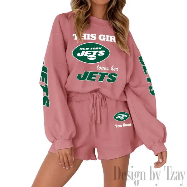 New York Jets Fashionable Casual Women's Sweatsuit New 2025 SPTW2POSS060 - Image 4