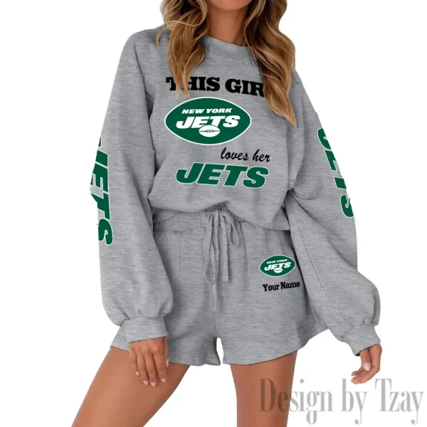 New York Jets Fashionable Casual Women's Sweatsuit New 2025 SPTW2POSS060 - Image 5