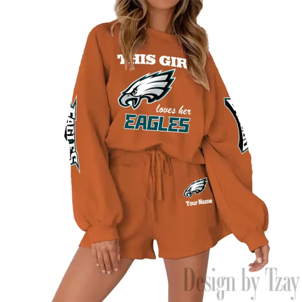 Philadelphia Eagles Fashionable Casual Women's Sweatsuit New 2025 SPTW2POSS061 - Image 3