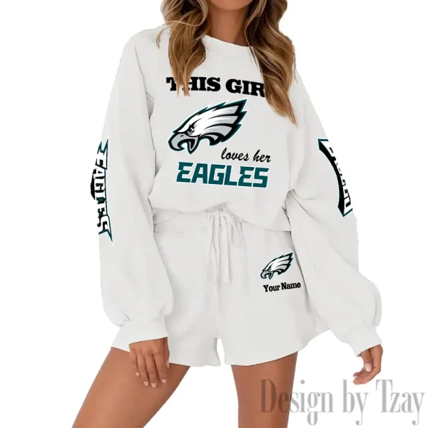 Philadelphia Eagles Fashionable Casual Women's Sweatsuit New 2025 SPTW2POSS061 - Image 4