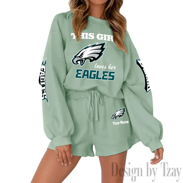 Philadelphia Eagles Fashionable Casual Women's Sweatsuit New 2025 SPTW2POSS061 - Image 5