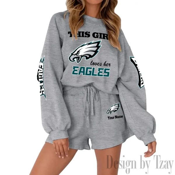 Philadelphia Eagles Fashionable Casual Women's Sweatsuit New 2025 SPTW2POSS061 - Image 6