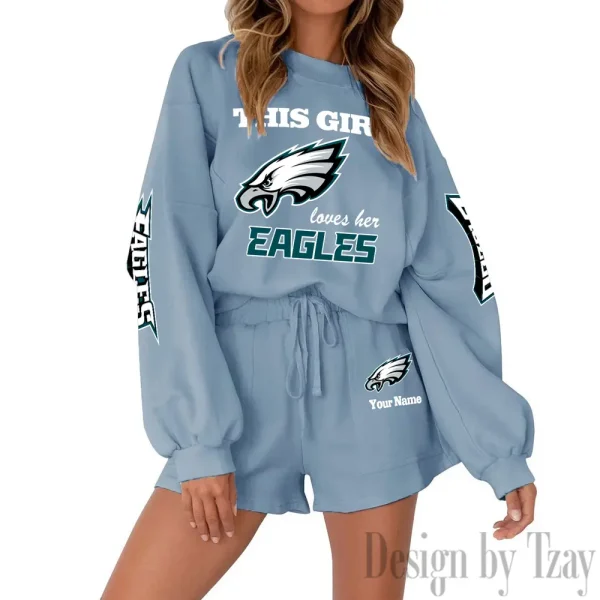 Philadelphia Eagles Fashionable Casual Women's Sweatsuit New 2025 SPTW2POSS061 - Image 7
