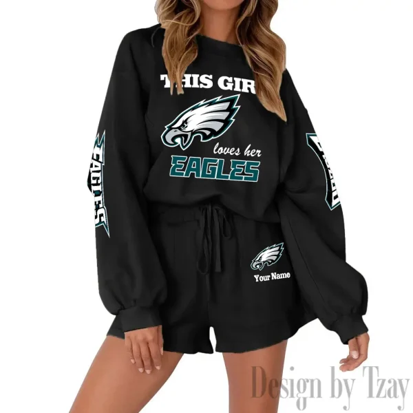 Philadelphia Eagles Fashionable Casual Women's Sweatsuit New 2025 SPTW2POSS061 - Image 8