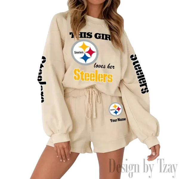Pittsburgh Steelers Fashionable Casual Women's Sweatsuit New 2025 SPTW2POSS062 - Image 2
