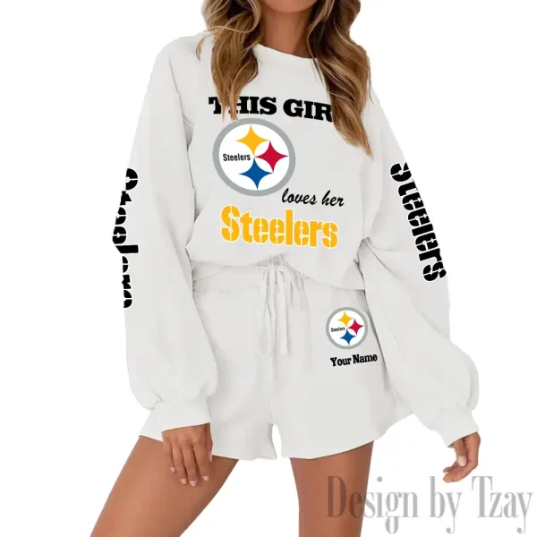 Pittsburgh Steelers Fashionable Casual Women's Sweatsuit New 2025 SPTW2POSS062 - Image 3