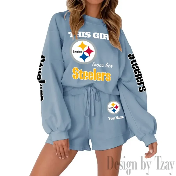 Pittsburgh Steelers Fashionable Casual Women's Sweatsuit New 2025 SPTW2POSS062 - Image 7